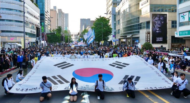 지난해 '민주 대행진' 자료사진.광주시 제공