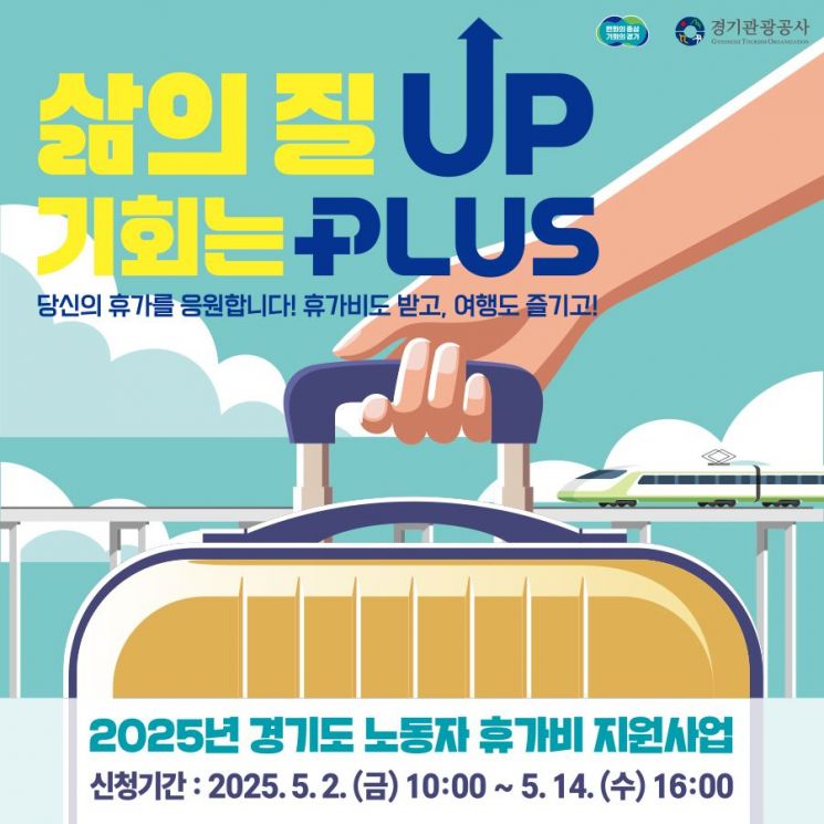 2025년 경기도 노동자 휴가비 지원사업 안내 포스터