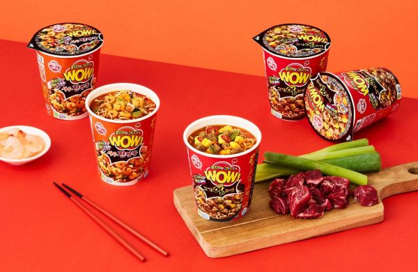 오뚜기 WOW컵면 2종 연출컷. 오뚜기