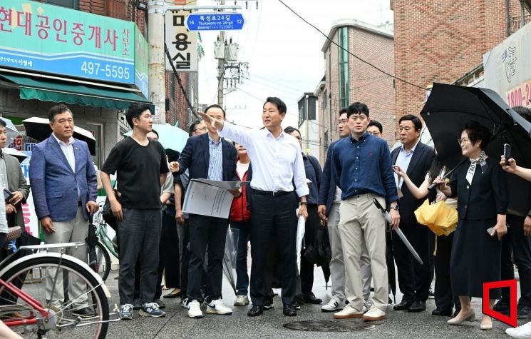 오세훈, <b>자양동</b> <b>재개발</b> 현장 찾아 "착공·입주 속도 내도록 유도"