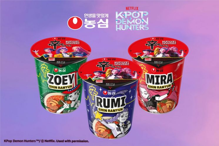 K-pop Demon Hunters X Nongshim collaboration ramen
