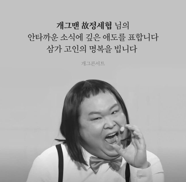 백혈병 이겨냈지만…'차우차우' <b>정세협</b>, 41세 <b>별세</b>