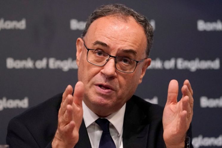 앤드루 베일리 영국 중앙은행 BOE 총재 로이터연합뉴스