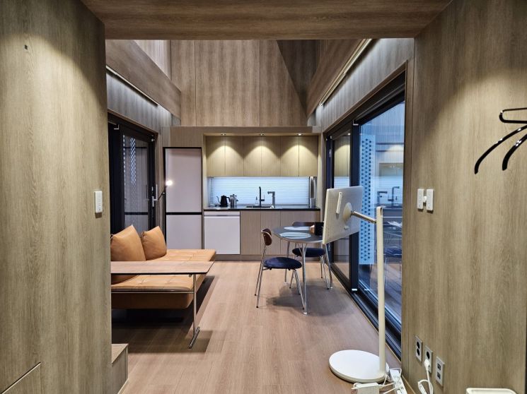 지난달 기자가 방문한 LG전자 김제 스마트코티지 '듀오 맥스 45'의 내부 모습. 사진 박준이 기자.