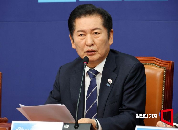 Jeong Cheong-rae, representative of the Democratic Party. Photo by Kim Hyun-min