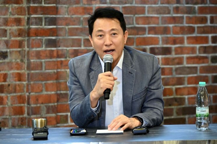 <b>오세훈</b> "민주당 시장 주자들 한계… <b>정원오</b>는 차별화"