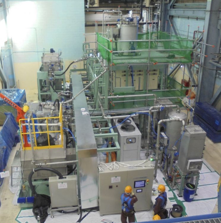 상용규모 중수로 폐수지 처리공정 실증(100kg batch).한국원자력연구원 제공