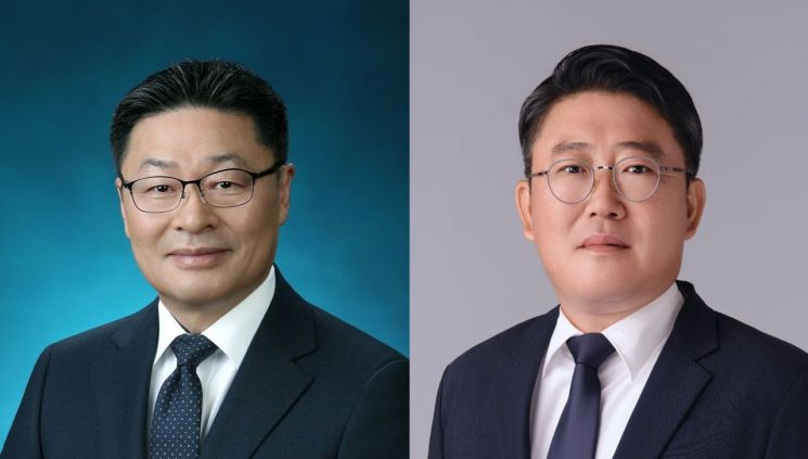 박종율 러시아 법인 대표이사(왼쪽)와 여성일 베트남 법인 대표이사.