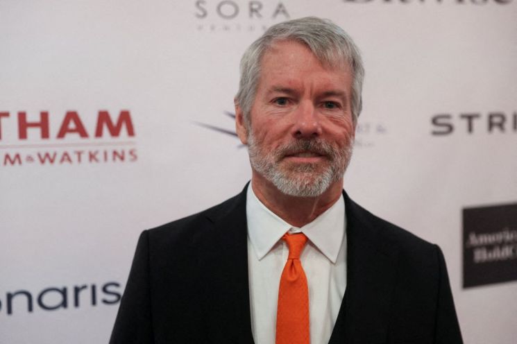 지난해 9월 미국 뉴욕에서 열린 가상자산 행사에 참석한 마이클 세일러 스트래티지 회장 겸 창업자.로이터연합뉴스