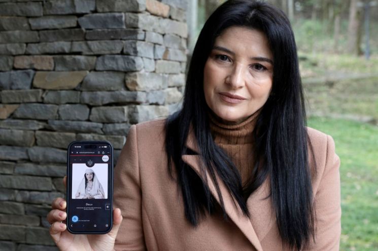 알바니아 정부를 상대로 초상권 침해 소송을 낸 배우 아닐라 비샤. AFP연합뉴스