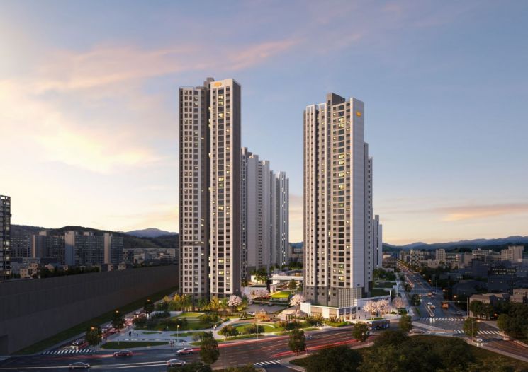 'e편한세상 부천 어반스퀘어' 투시도.DL이앤씨 제공