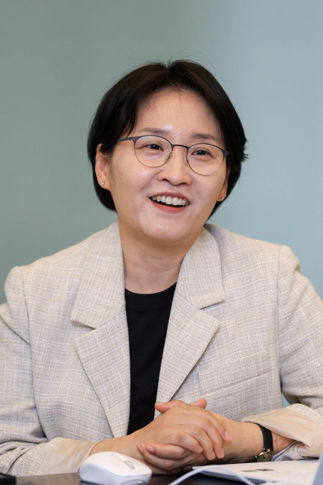 황선영 NHN 와플랫 대표가 22일 경기 성남 NHN플레이뮤지엄에서 아시아경제와 인터뷰 하고 있다.강진형 기자
