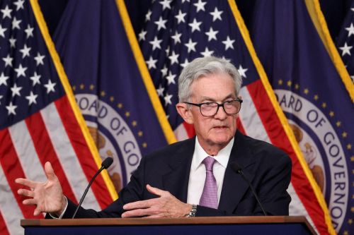 금리인하 기자회견 하는 제롬 파월 Fed 의장.연합뉴스