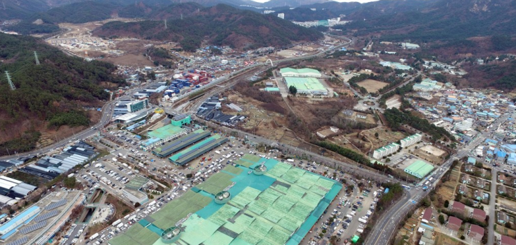 부산시가 첨단산업단지로 추진하는 센텀2지구 예정지 전경.연합뉴스