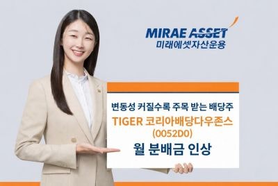 한국판 SCHD 'TIGER 코리아배당다우존스', 변동성 장세서 배당금 증액