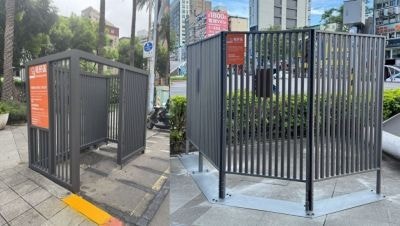 "흡연자가 무슨 죄수냐"…도심 한복판 등장한 '철창 흡연구역' 논란
