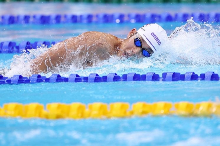<b>남자 혼계영</b> 400m <b>동메달</b>…2회 연속 아시안게임 메달