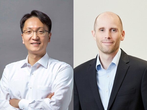 (왼쪽부터) 쿠팡 박대준 단독 대표가 10일 사임하면서 해롤드 로저스 최고관리책임자(CAO) 겸 법무총괄이 임시 대표로 선임됐다./사진=쿠팡 제공