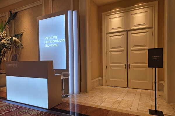 미국 라스베이거스 앙코르 호텔에 마련된 삼성전자 DS부문 고객 전용 프라이빗 부스./사진=권용삼 기자