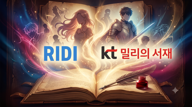 전자책 개인 소장 vs 구독…밀리·리디의 두 갈래 전략
