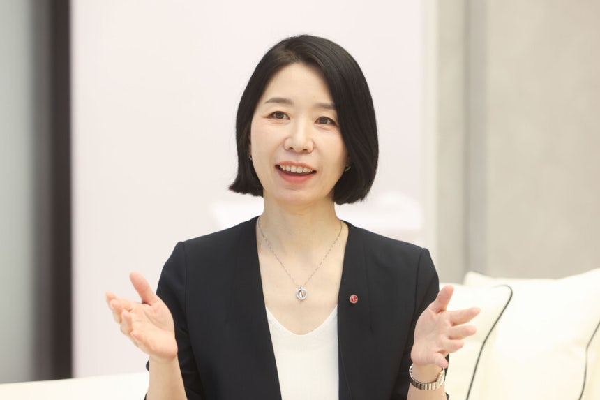 지선민 LG CNS 퍼펙트윈사업단장이 21일 서울 강서구 LG CNS 마곡사옥에서 '블로터'와 만나 인터뷰를 진행했다. /사진 제공=LG CNS