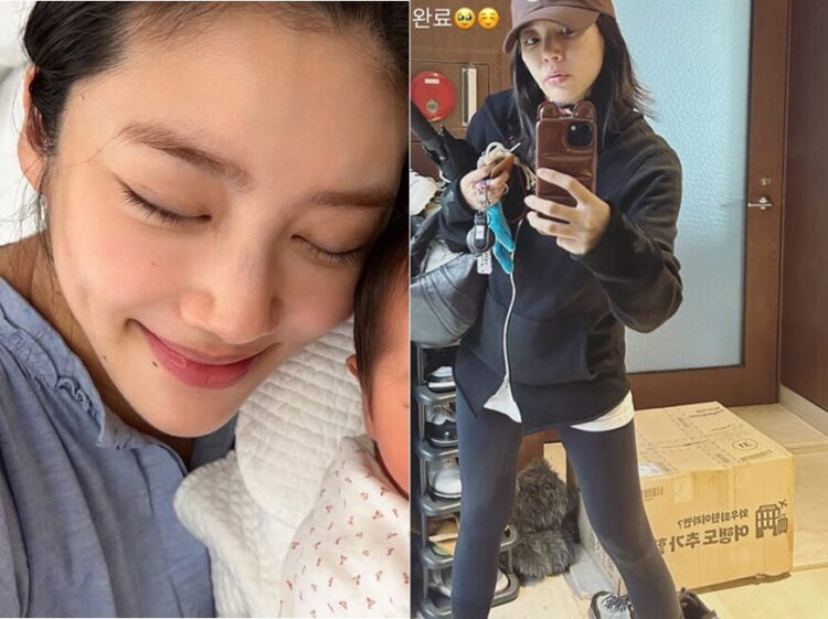 가수 손담비가 출산 후 늘씬한 몸매를 공개했다.[사진=손담비 인스타그램]