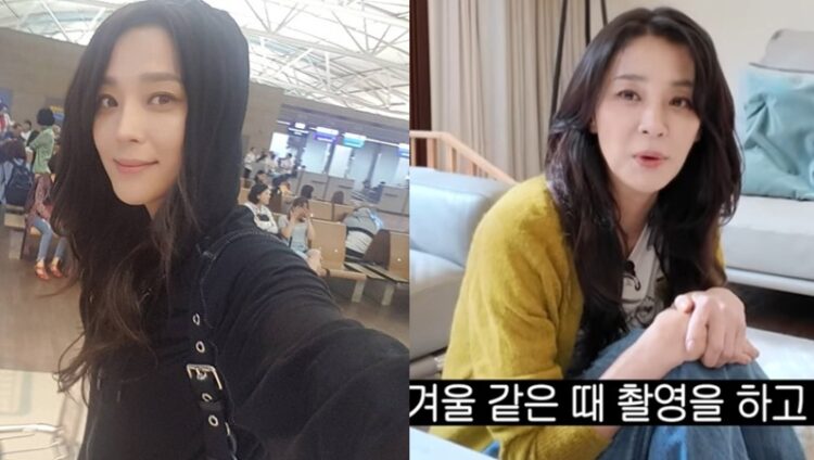 배우 한고은이 건강 유지 비결로 아침 목욕을 꼽았다.사진=한고은 유튜브