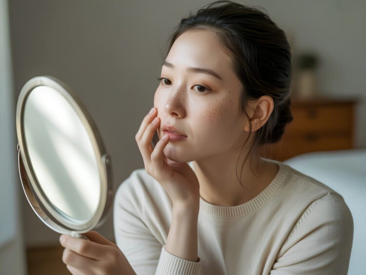 기미는 광대뼈 주변,이마,눈가 아래에 잘 나타나며,시간이 지날수록 색이 점점 짙어지는 경향이 있다.사진=클립아트코리아