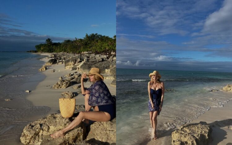 크리스티 브링클리가 최근 해변에서 촬영한 전신 컷.사진=크리스티 브링클리 인스타그램(@christiebrinkley)