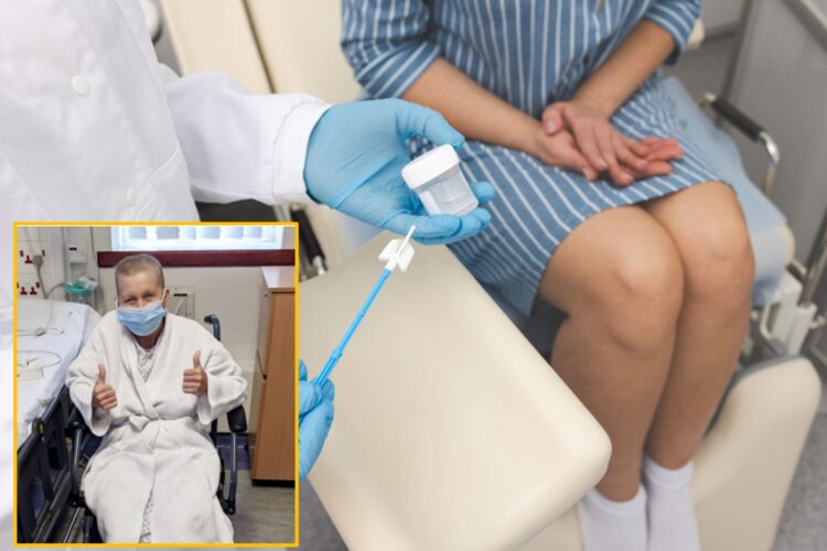 자궁경부암 검진 결과가 정상이라는 통보를 받았던 영국의 한 여성이 이후 병이 진행돼 4기 암으로 사망한 사연이 공유됐다. 배경사진=게티이미지뱅크 / 하단=남편 스티븐 퓨 제공