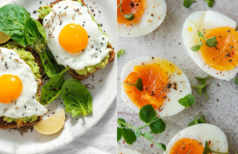 달걀 프라이와 삶은 달걀은 단백질은 큰 차이가 없지만 열량,지방에서 차이가 있다.프라이는 기름을 사용하기 때문이다.사진=게티이미지뱅크