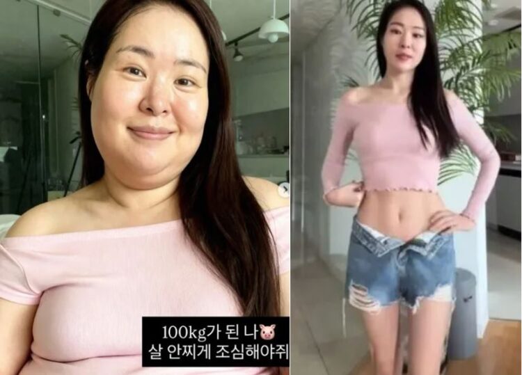 미자가 공개한 100kg 예상 모습.사진=미자 인스타그램