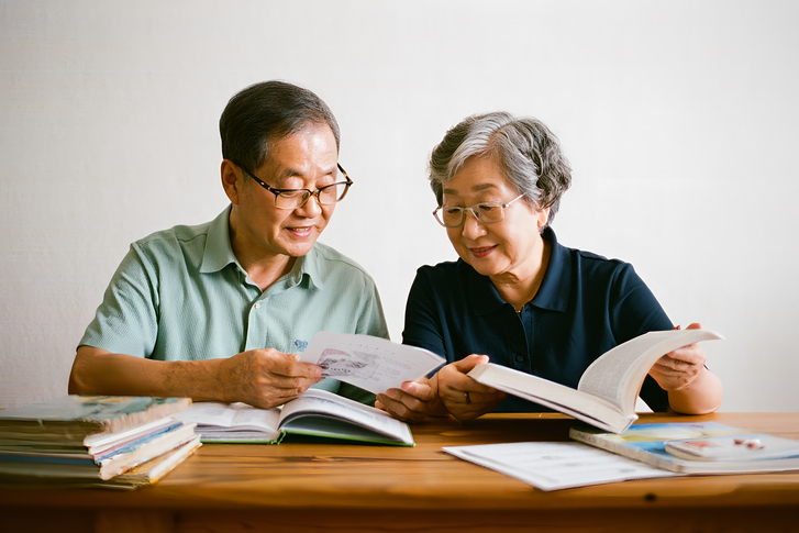 평생에 걸쳐 배우고 지적 활동을 이어가는 사람은 알츠하이머병 위험이 더 낮고, 인지 기능 저하 속도도 더 느리다는 연구 결과가 나왔다. 사진=게티이미지뱅크