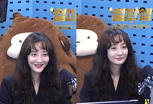 사강은 "어렸을 땐 솔직히 (광대가) 싫었는데 나이 먹을수록 동안처럼 보인다고 하더라"고 전했다.사진=SBS 라디오 '김영철의 파워FM'