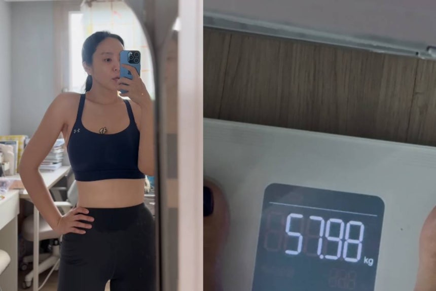 박지윤이 9일 만에 4kg 감량에 성공했다.사진=박지윤 인스타그램