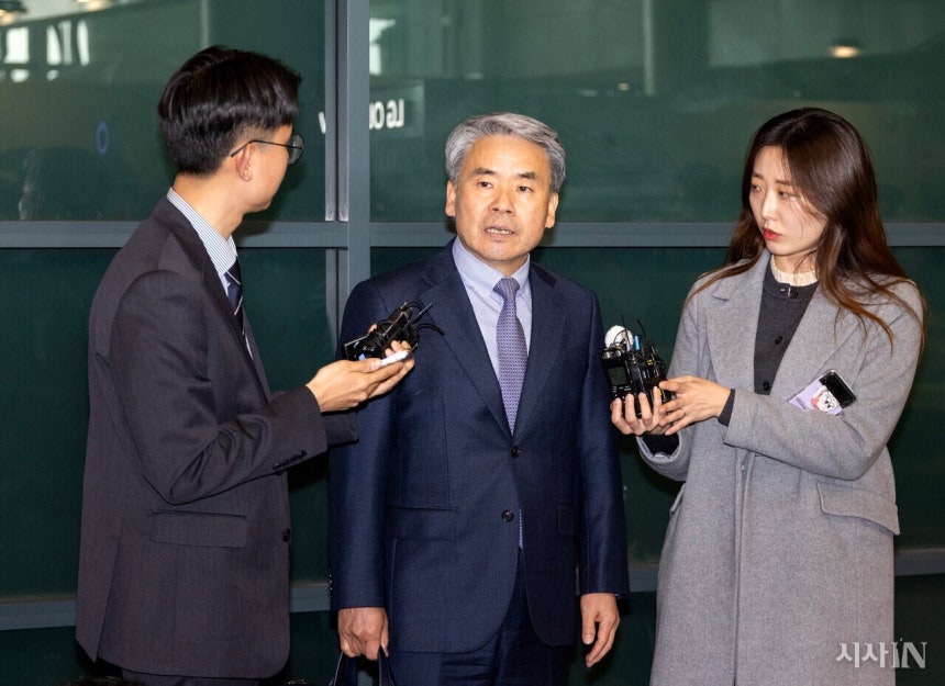 2024년 3월21일 오스트레일리아로 떠난 지 11일 만에 귀국한 이종섭 전 국방부 장관. ©시사IN 조남진