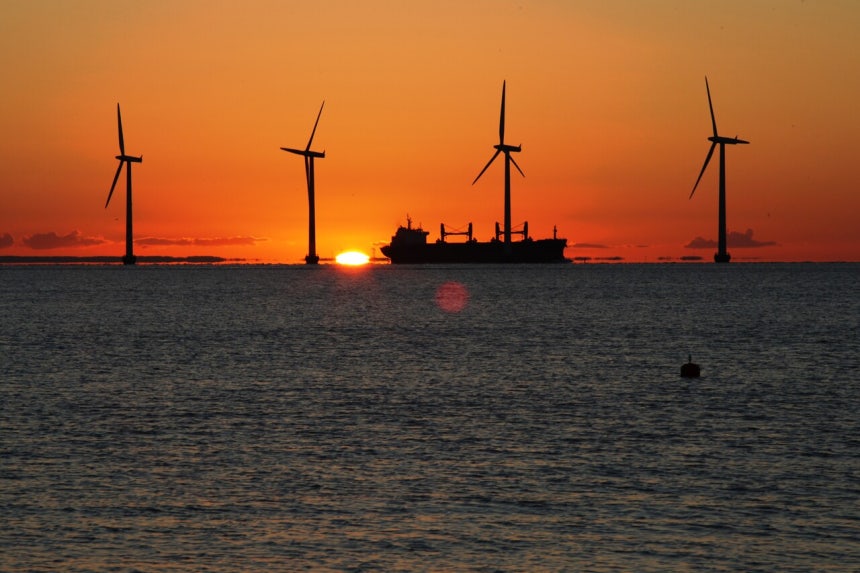 덴마크 코펜하겐 해상풍력 발전단지. ©dpa