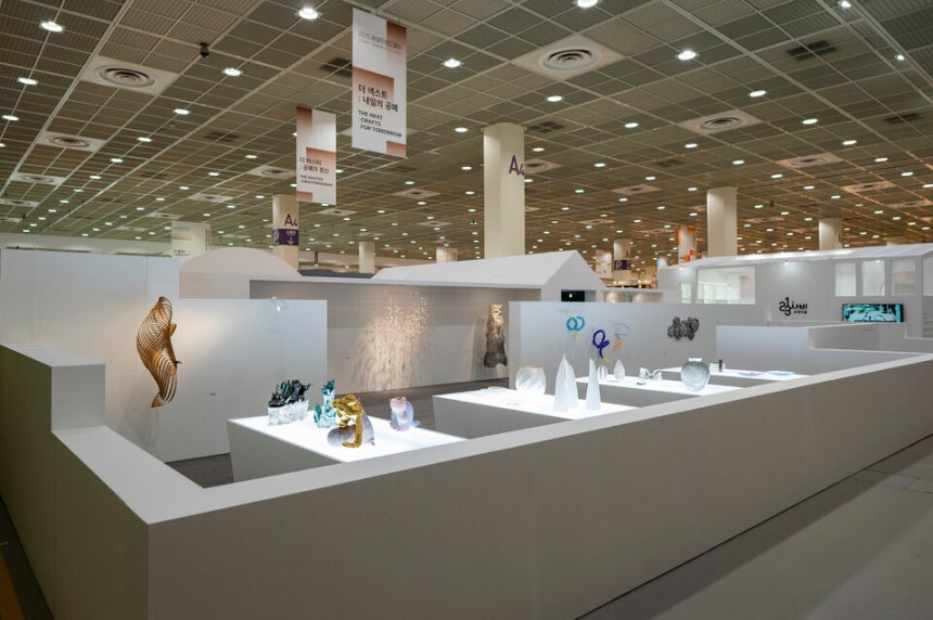 오는 14일까지 코엑스에서 열리는 '2025 공예트렌드페어' 기획관(더 넥스트) 현장.ⓒ문화체육관광부 제공