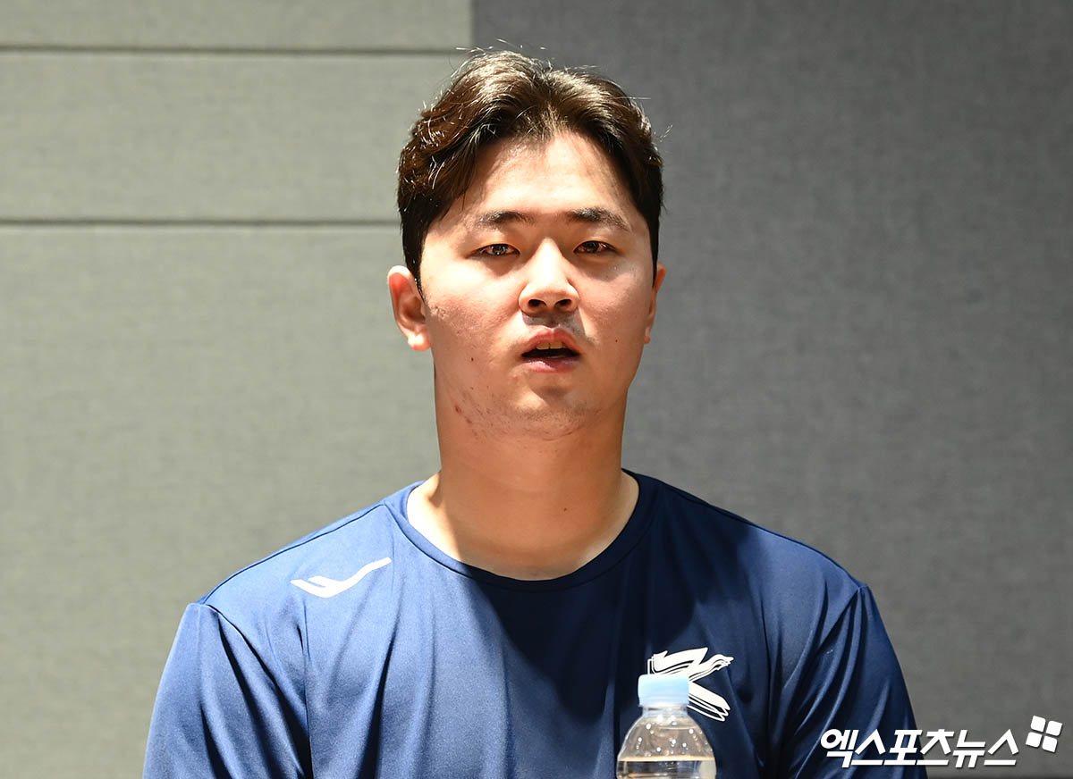 첫 태극마크지만 '주전 포수'입니다…김형준 "투수들, 다 좋더라" [AG 현...