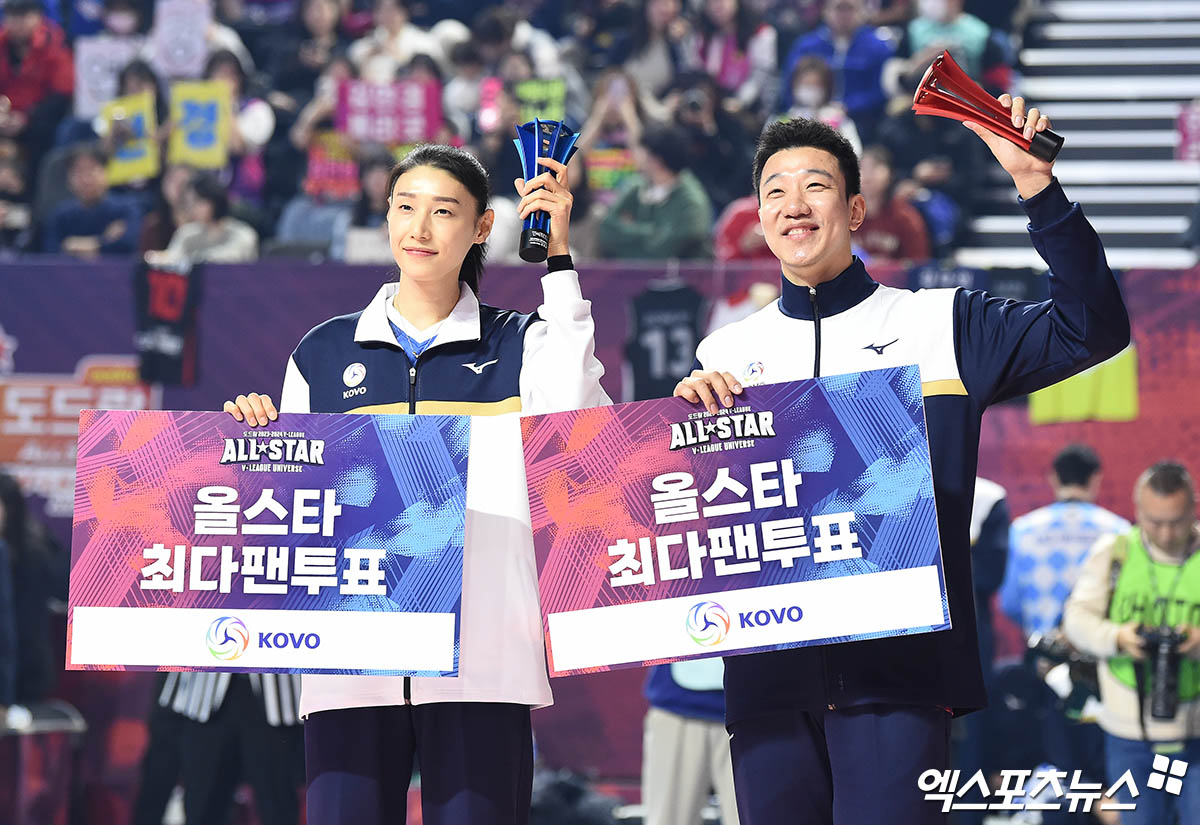 <b>김연경</b>-신영석 '<b>올스타</b> 팬 투표 1위'[포토]