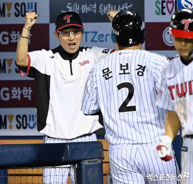 &apos;100타점&apos; 제자에게, 염경엽표 덕담 문보경, 대한민국 대표 3루수 되길 [대구 현장]