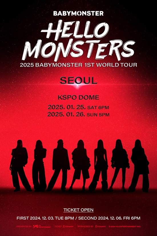 Baby Monster首爾演唱會門票今日（3日）開放預售