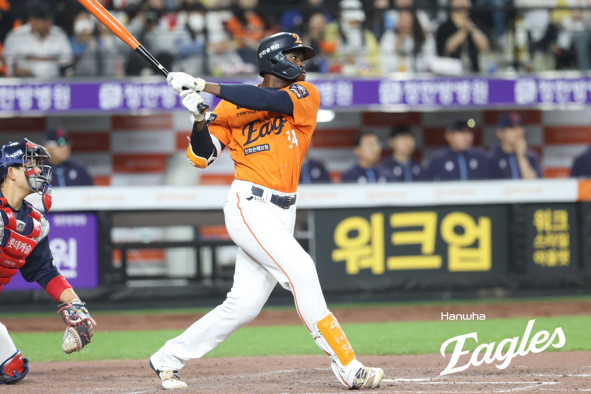 롯데 제치고 '2글스' 복귀! 와이스 8이닝 KKKKKKKKKKK 위력투→<b>김서현</b> SV...