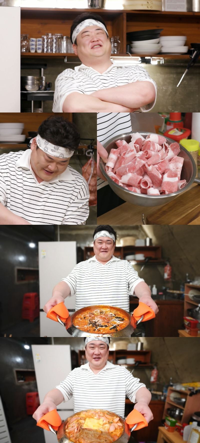 <b>김준현</b>, <b>제육</b> 원 팬 코스 공개…6끼 올킬 (편스토랑)