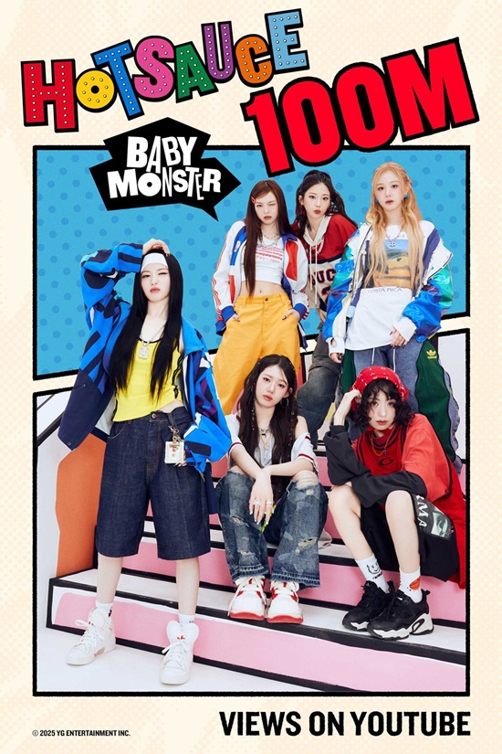 YG LIFE – BABYMONSTER、『HOT SAUCE』 MV1億