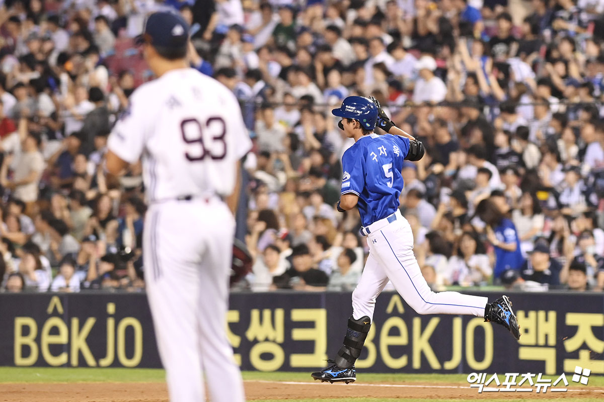 <b>구자욱</b> '멀티<b>홈런</b>의 주인공'[포토]