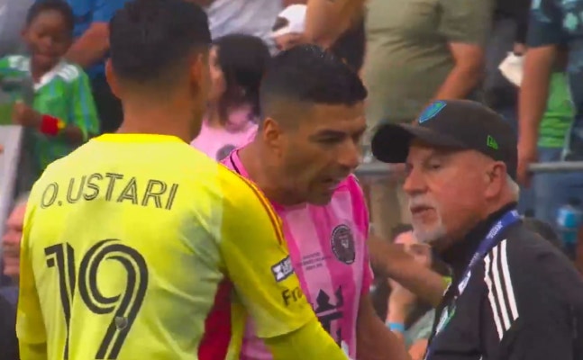 <b>메시</b>, 왜 이런 친구를 사귀나? 졌다고 상대팀에 침 '퉤~'…6경기 출장 정...