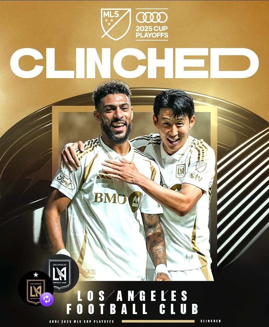 <b>손흥민</b>vs메시 <b>우승</b> 놓고 정면충돌? 공식발표 나왔다!…LAFC, 'MLS 컵PO' 조...