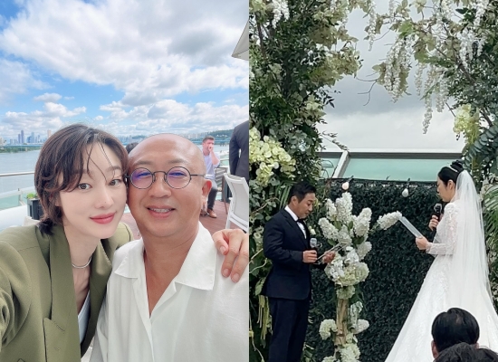'신혼' <b>최여진</b> 부부, <b>김병만 결혼식</b>에 감동 "아가들 사랑스러워" [해시...