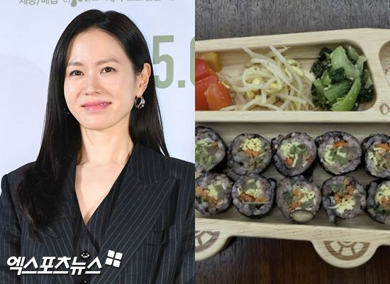 <b>손예진</b>, 직접 만든 김밥…현빈·아들은 좋겠네 '수준급 <b>실력</b>' [해시...